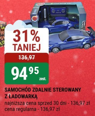 Samochód zdalnie sterowany z ładowarką promocja w bi1