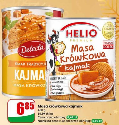 Masa krówkowa kajmak promocja w Dino