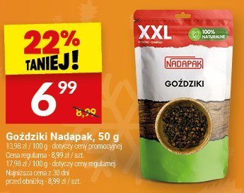 Goździki Nadapak, 50 g promocja w Twój Market
