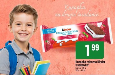 Kanapka mleczna Kinder truskawka Ferrero promocja w POLOmarket