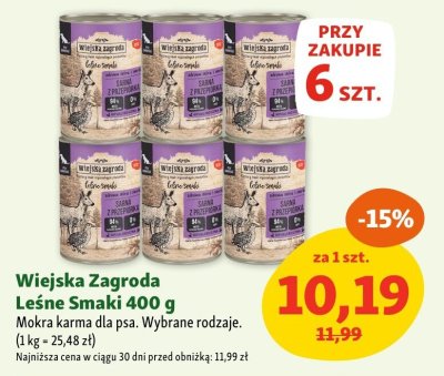Karma Wiejska Zagroda Leśny Smaki 400 g promocja w MAXI ZOO