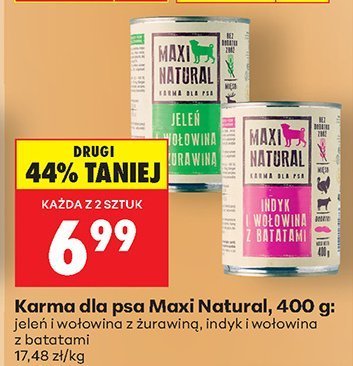 Karma dla psa 400 g jeleń i wołowina z żurawiną promocja w Biedronka