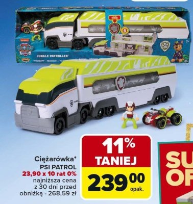 Ciężarówka PSI PATROL 23,90 x 10 rat 0% promocja w Carrefour Market