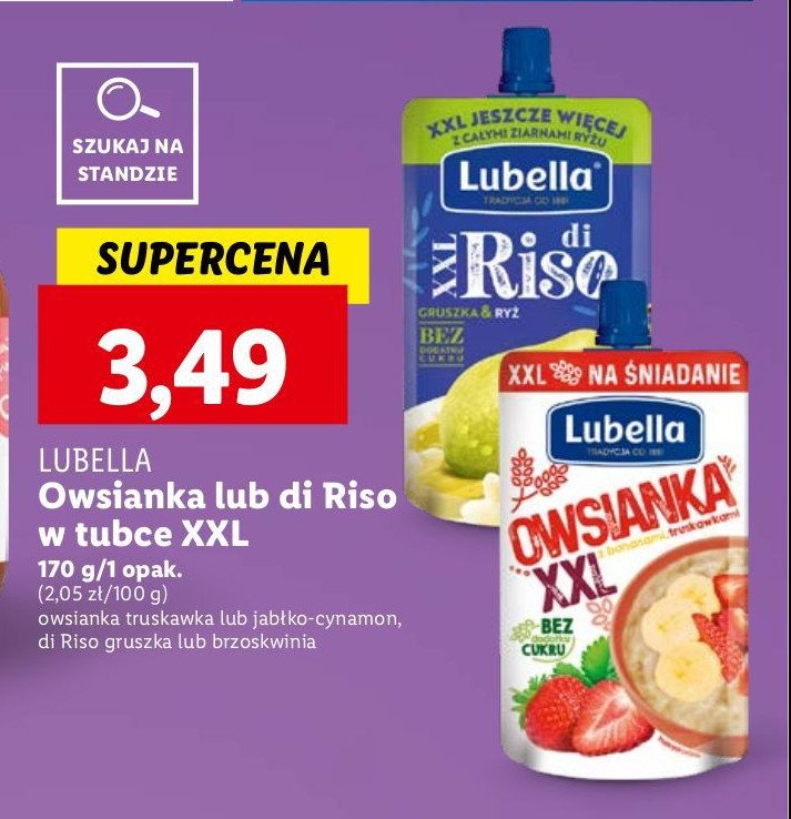 Deser gruszka & ryż Lubella di riso promocja