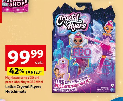 Wróżka crystal flyers niebieska Spin master promocja w Auchan