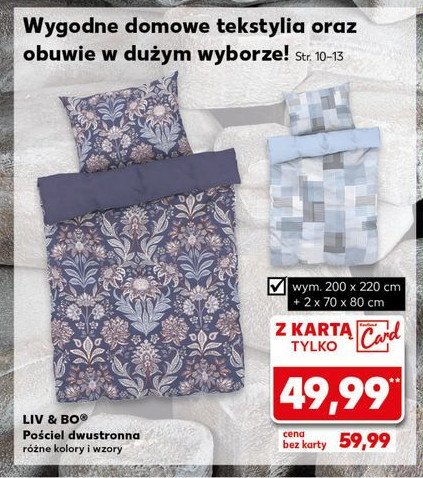 Komplet pościeli dwustronnej 220 x 200 cm + 2 x 70 x 80 cm Liv & bo promocja