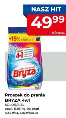 Proszek do prania BRYZA 4w1 KOLOR/BIEL promocja w PSB Mrówka