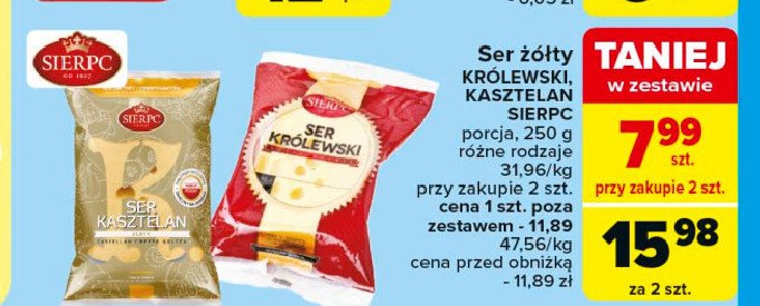 Ser złoty kasztelan Sierpc promocja