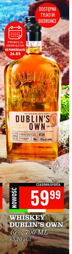 Whisky Dublin's own promocja w Biedronka