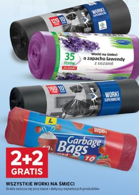 Worki na śmieci 2+2 Gratis promocja w Stokrotka
