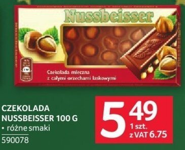 Czekolada Nussbeisser 100 g różne smaki promocja w Selgros