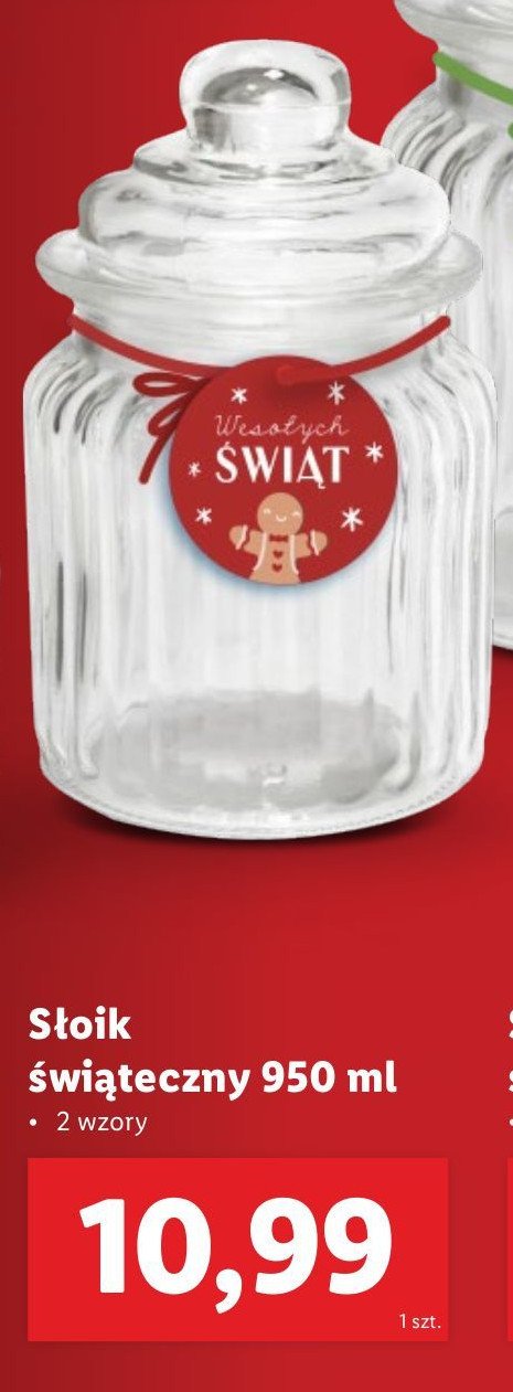 Słoik świąteczny 950 ml promocja