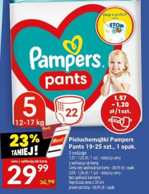 Pieluchomajtki Pampers Pants 19-25 szt., 1 opak. promocja w Twój Market
