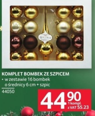 Komplet bombek ze szpicem promocja w Selgros