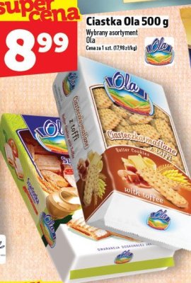 Ciastka Ola 500 g promocja w TOPAZ