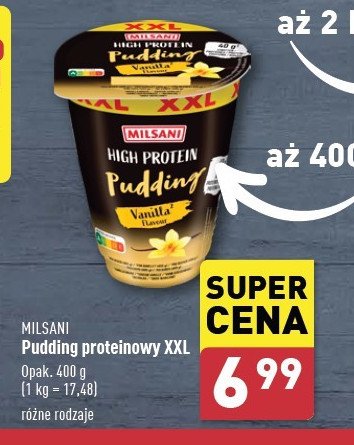 Pudding proteinowy wanioliowy Milsani promocja