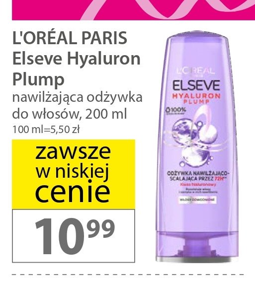 Od藕ywka do w艂os贸w L'oreal elseve hyaluron plump promocja