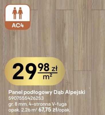 Panel podłogowy Dąb Alpejski promocja w Castorama