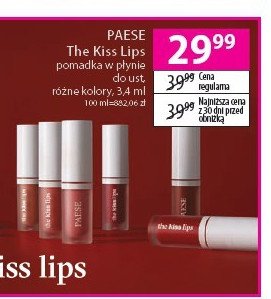 Pomadka do ust w płynie 01 nude beige Paese the kiss lips promocja