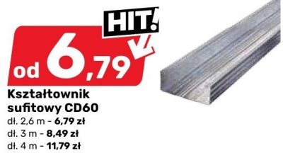 Kształtownik sufitowy CD60 promocja w Bricomarche