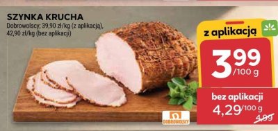 Szynka krucha Dobrowolscy promocja w Stokrotka