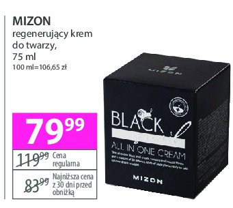 Krem do twarzy regenerujący Mizon black snail all in one promocja