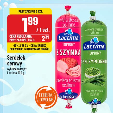 Serdelek ze szczypiorkiem Lactima promocja