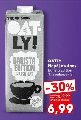 Napój owsiany barista OATLY promocja