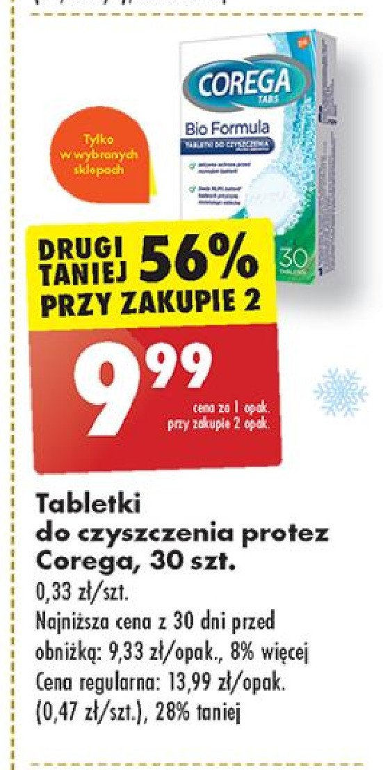 Tabletki do czyszczenia protez bio formula Corega tabs promocja