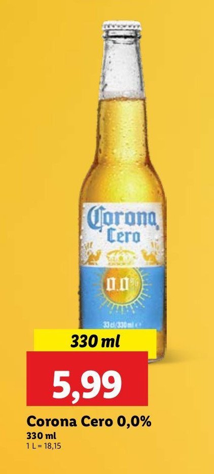 Piwo Corona cero promocja