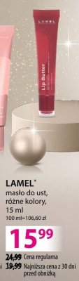 Masło LAMEL do ust różne kolory 15 ml promocja w Hebe