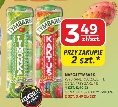 Napój Tymbark Limonka promocja w Top Market