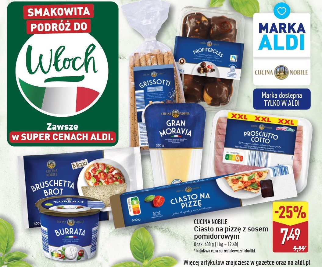 Profiteroles Cucina nobile promocja w Aldi