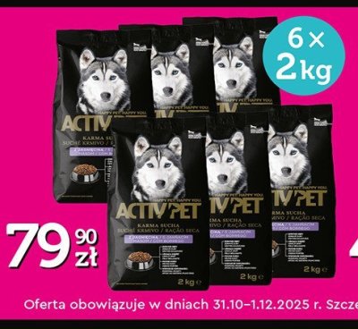 Karma dla psów 6x2kg promocja w Biedronka