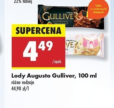 L贸d raspberry&mascarpone Augusto gulliver promocja
