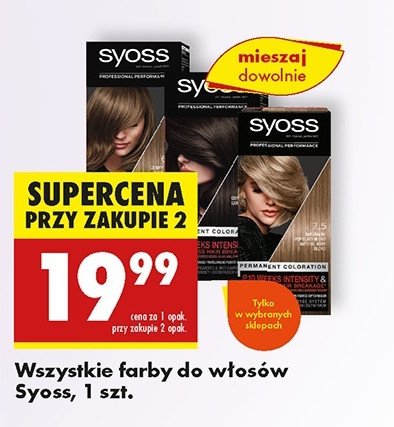 Farba do włosów 6-8 ciemny blond Syoss salonplex promocja w Biedronka