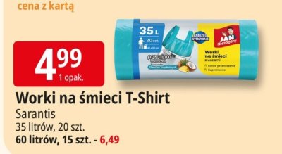 Worki na śmieci T-Shirt Sarantis promocja w Leclerc