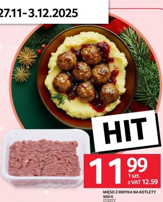 Mięso z indyka na kotlety 500 g promocja w Selgros