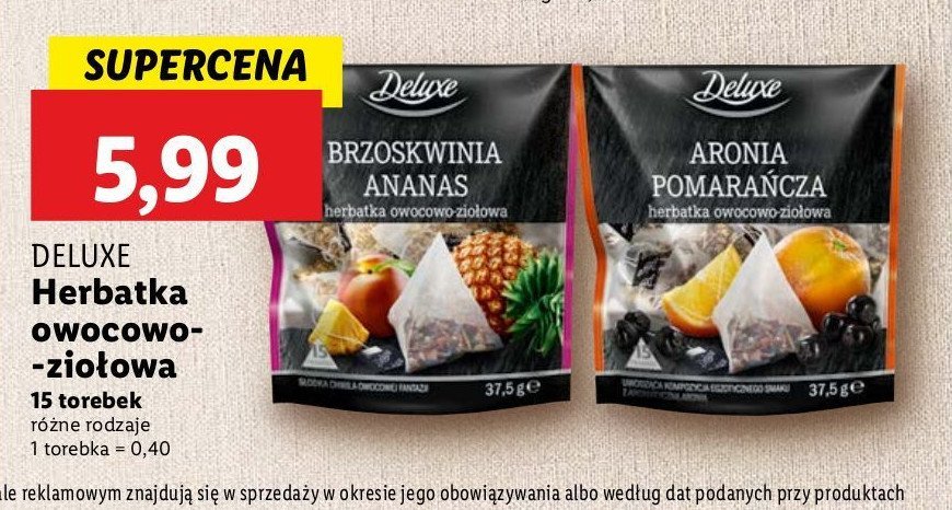 Herbata aronia - pomarańcza Deluxe promocja