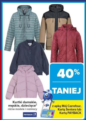 Kurtki damskie różne modele i rozmiary promocja w Carrefour