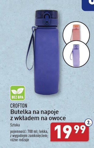 Butelka na napoje 700 ml Crofton promocja