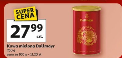 Kawa mielona Dallmayr, 250 g promocja w Auchan