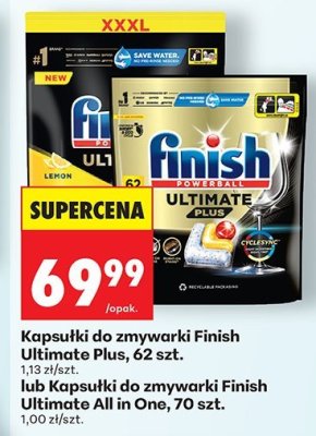Kapsułki do zmywarki Ultimate All in One, 70 szt. promocja w Biedronka