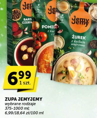Zupa JemyJemy wybrane rodzaje promocja w Groszek