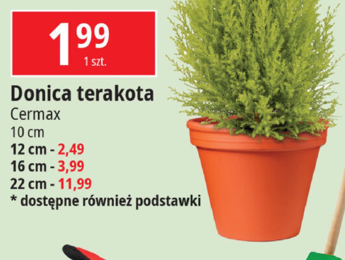 Donica terakota 10 cm Cermax promocja