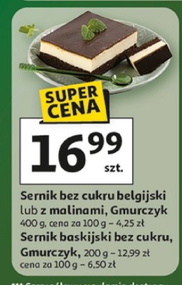 Sernik baskijski bez cukru, Gmurczyk promocja w Auchan