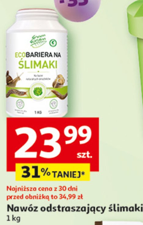 Nawóz odstraszający ślimaki Green garden (ogród) promocja w Auchan