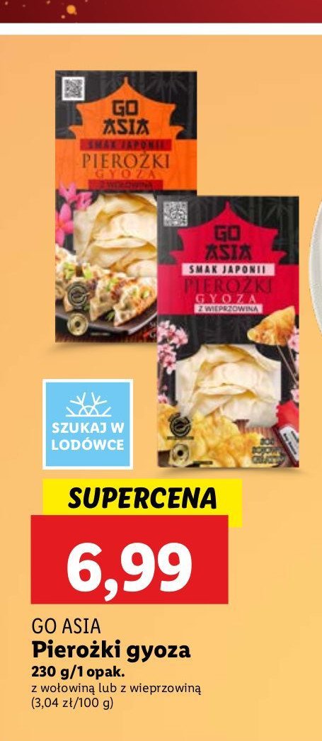 Pierożki gyoza z wołowiną Go asia promocja