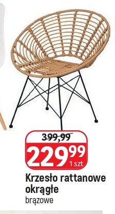 Krzes艂o rattan br膮z promocja