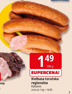Kiełbasa toruńska regionalna Kabanos promocja w Leclerc